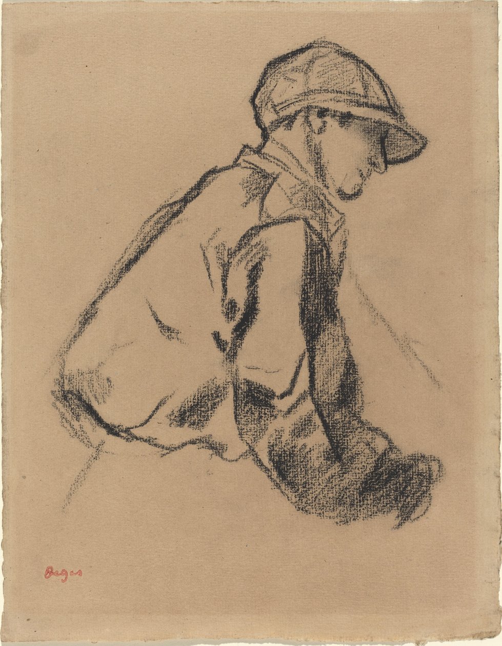 Studium dżokeja, ok. 1930 1884. autorstwa Edgar Degas