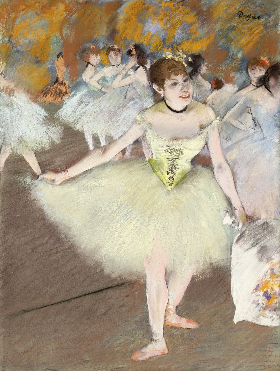 Sur La Scene, 1879-1881 autorstwa Edgar Degas