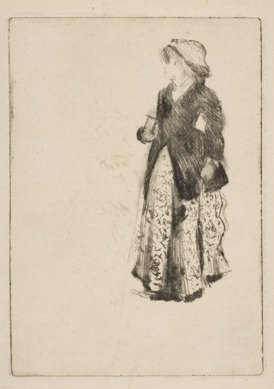 Aktorka Ellen Andrée, 1879. autorstwa Edgar Degas