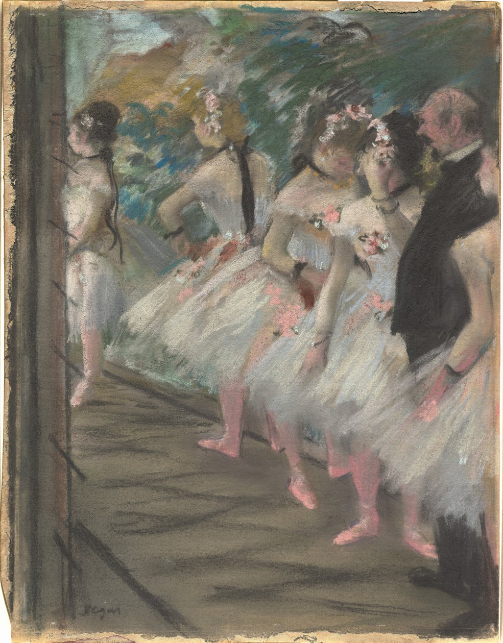 Balet, ok.1880 (pastel na papierze) autorstwa Edgar Degas