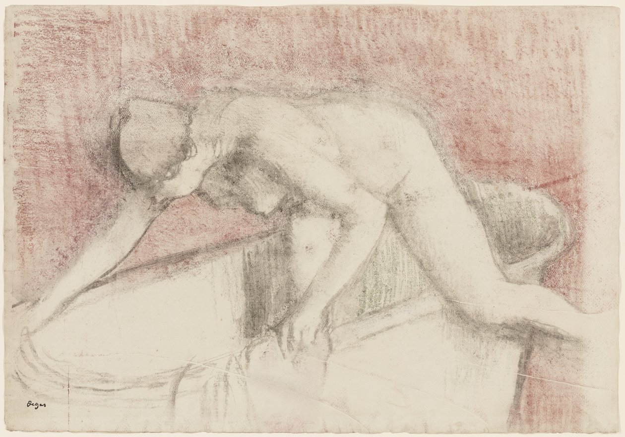 Wanna (rysunek kredą i pastelami) autorstwa Edgar Degas