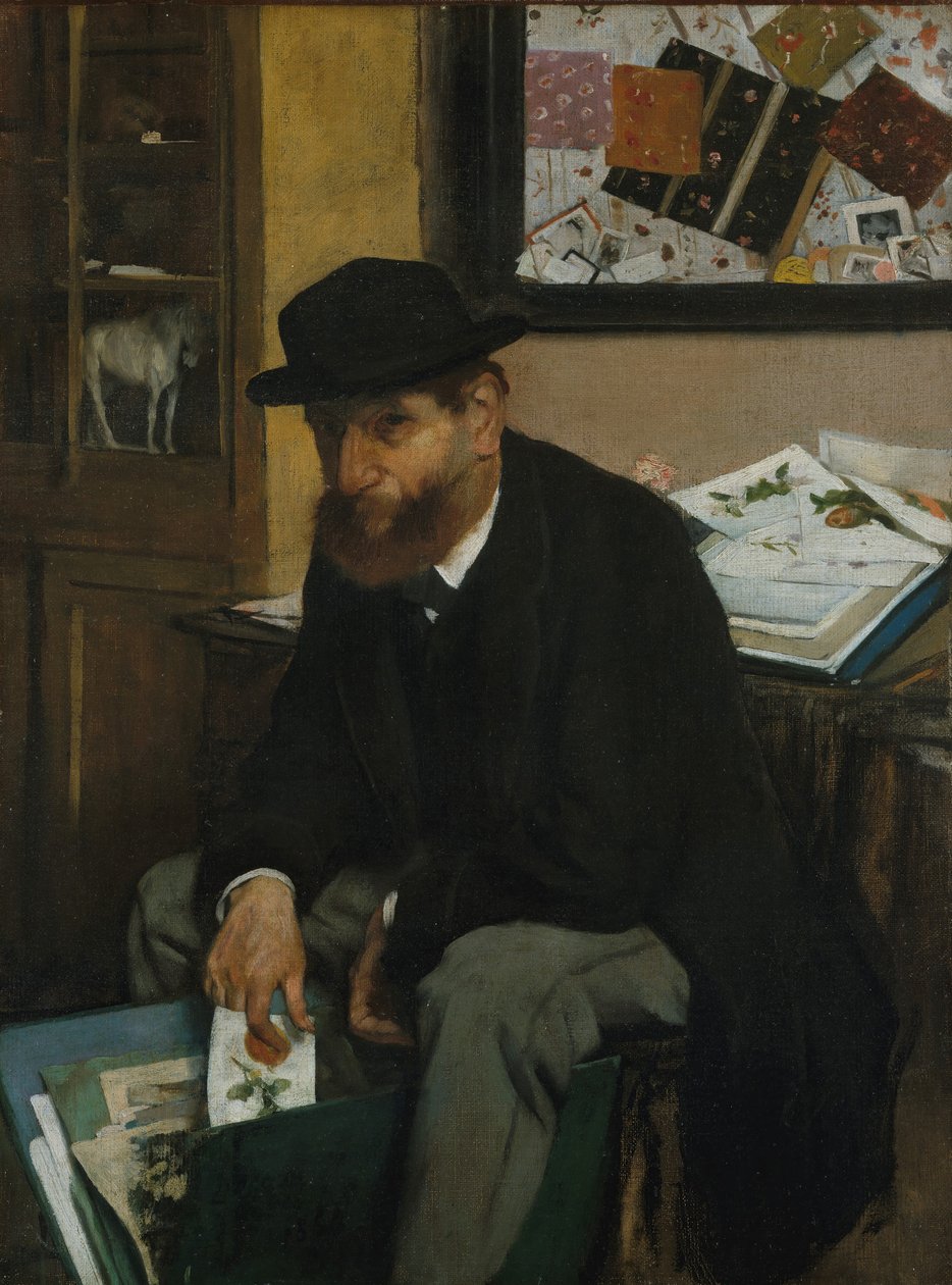 Kolekcjoner grafik, 1866. autorstwa Edgar Degas