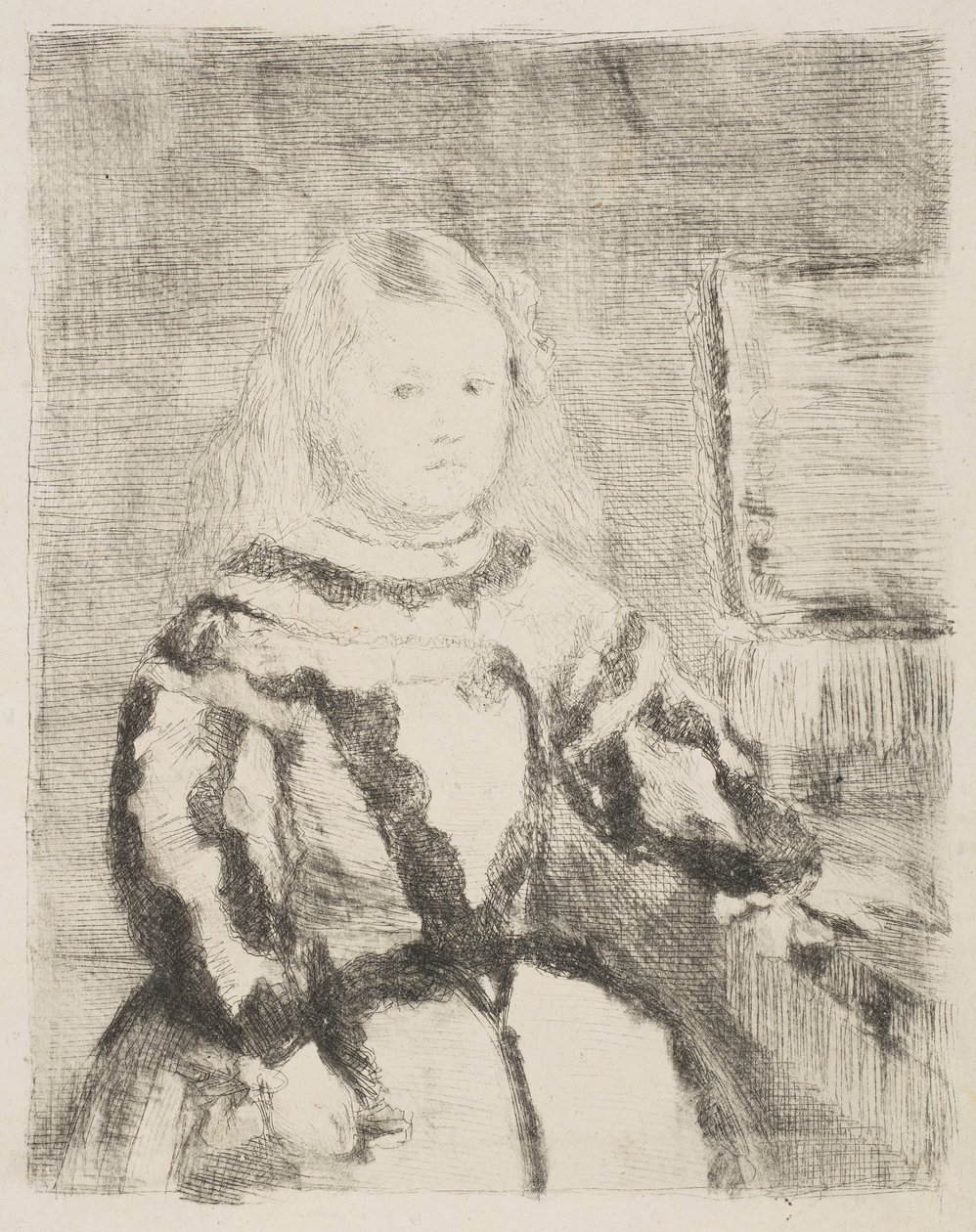 Infantka Małgorzata według Velázqueza, 1862-64. autorstwa Edgar Degas