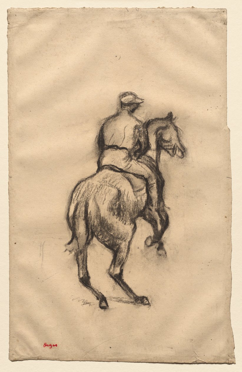 Dżokej, ok. 1885-1900. autorstwa Edgar Degas