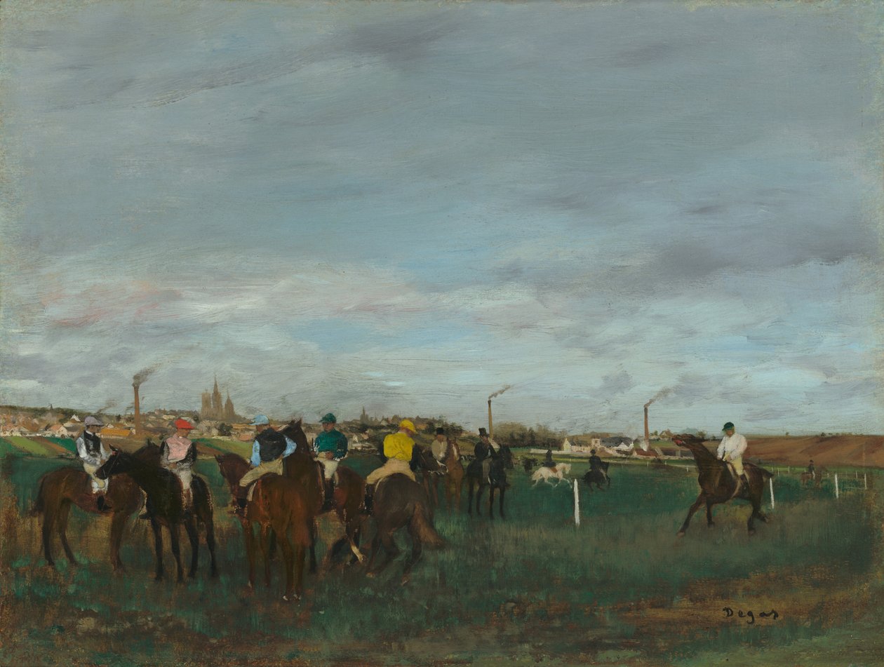 Wyścigi, 1871-1872. autorstwa Edgar Degas