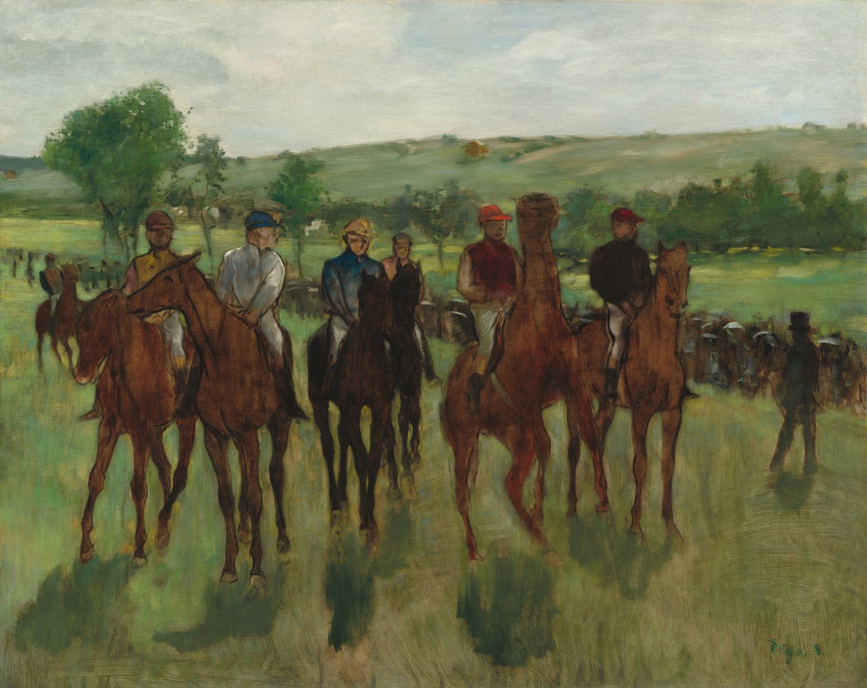 Jeźdźcy autorstwa Edgar Degas