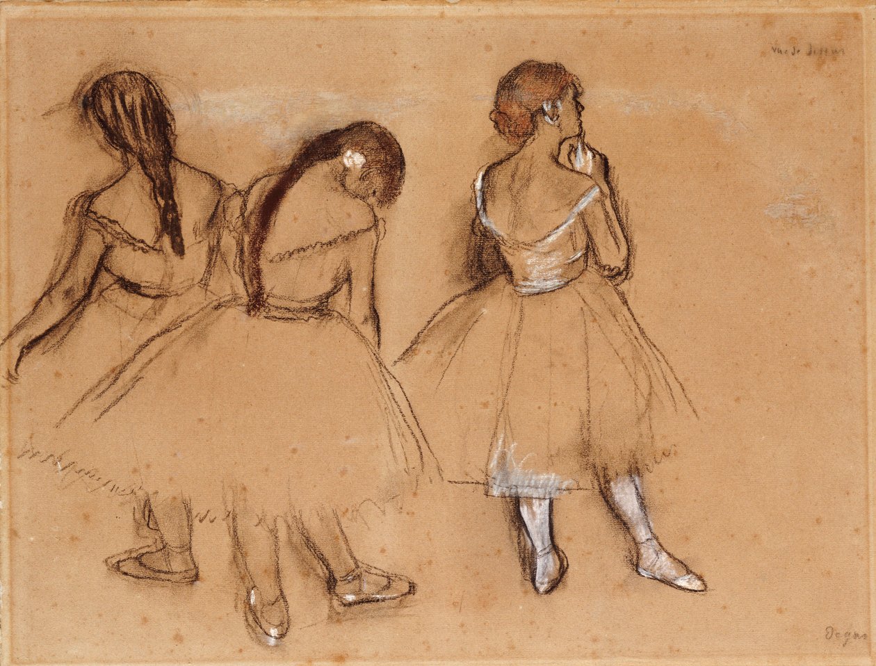 Trzech Tancerzy autorstwa Edgar Degas