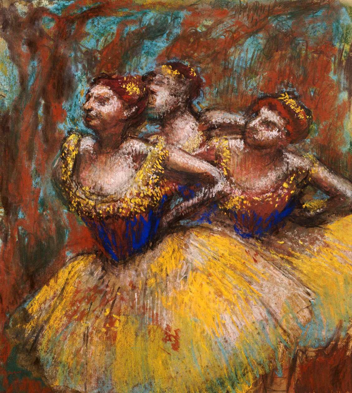 Trzech Tancerzy autorstwa Edgar Degas