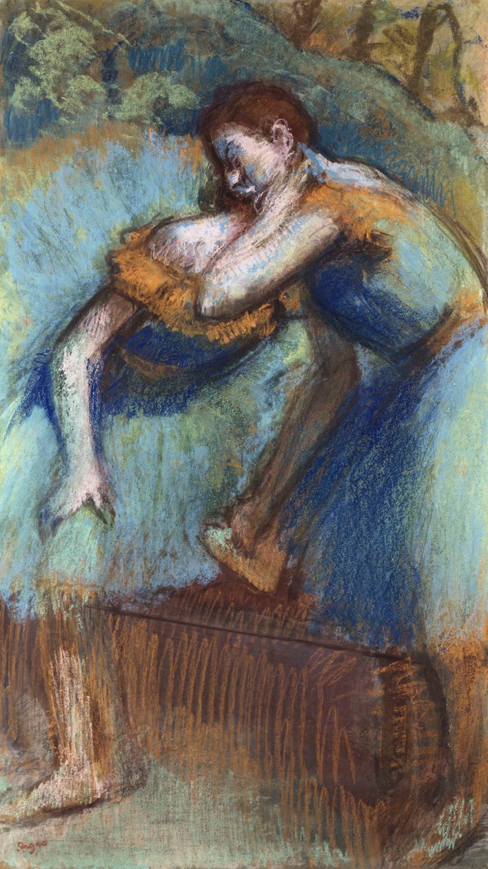 Dwóch tancerzy, ok. 1891 autorstwa Edgar Degas