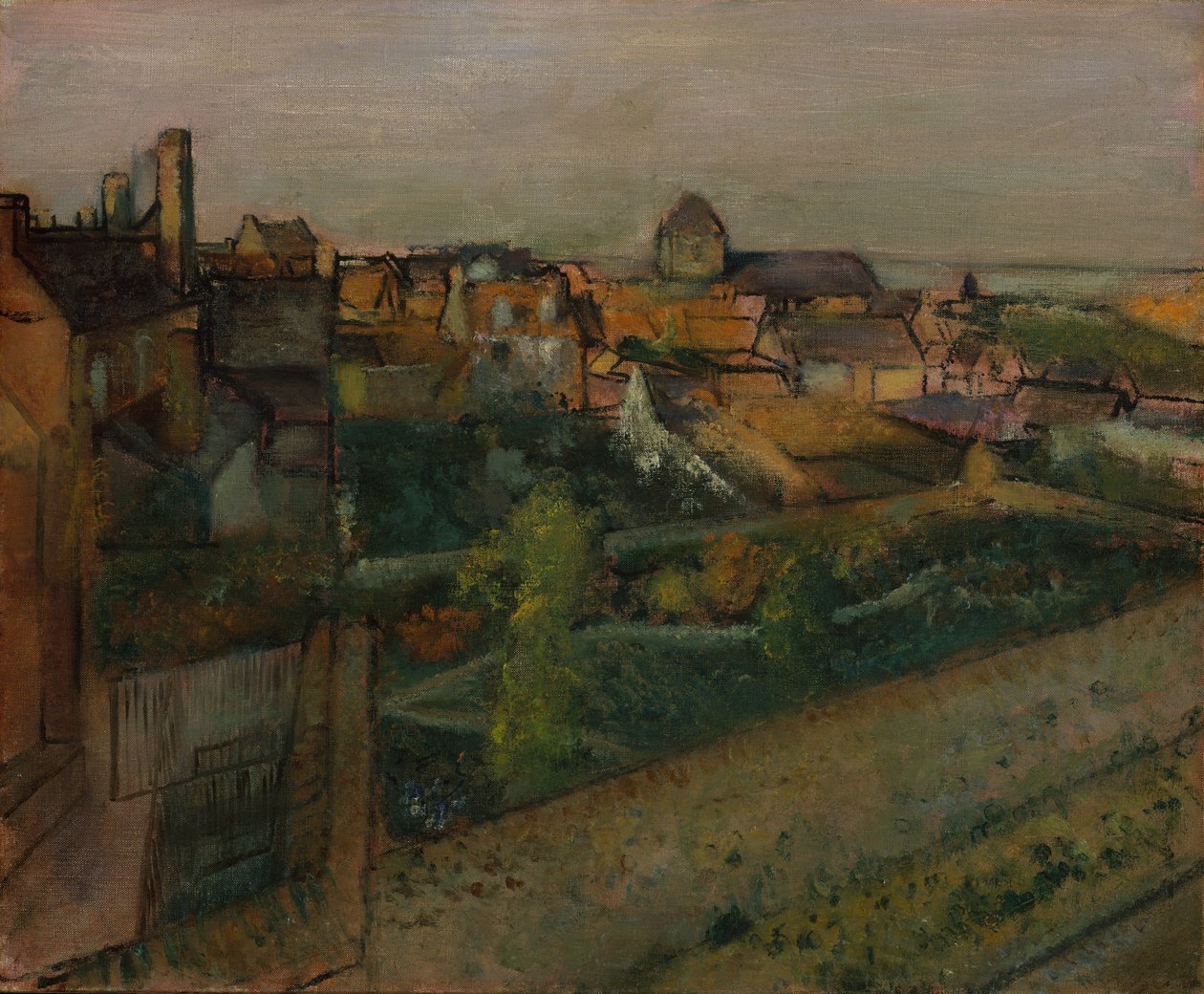 Widok Saint-Valéry-sur-Somme, 1896-98. autorstwa Edgar Degas