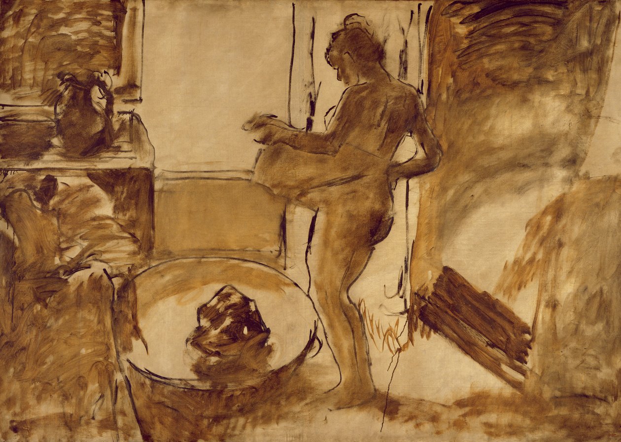 Kobieta susząca się, ok. 1884-86 autorstwa Edgar Degas