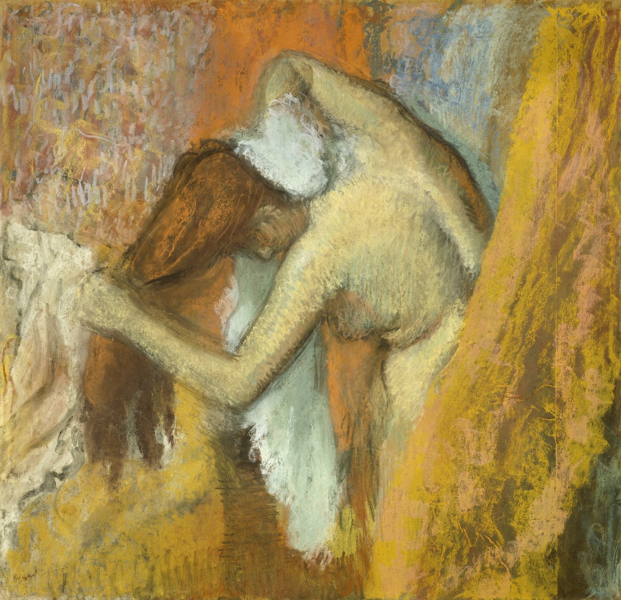 Kobieta przy swojej toalecie autorstwa Edgar Degas