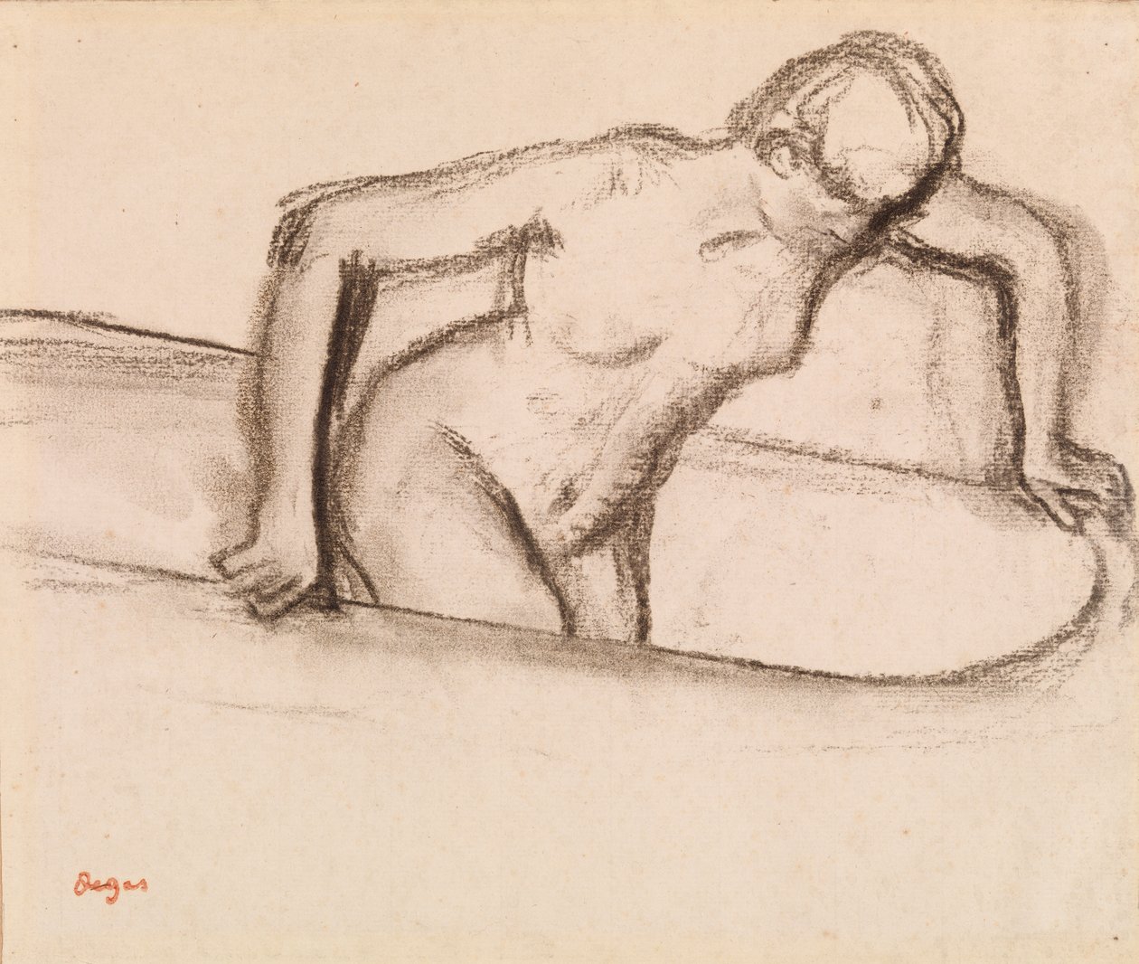 Kobieta w wannie autorstwa Edgar Degas