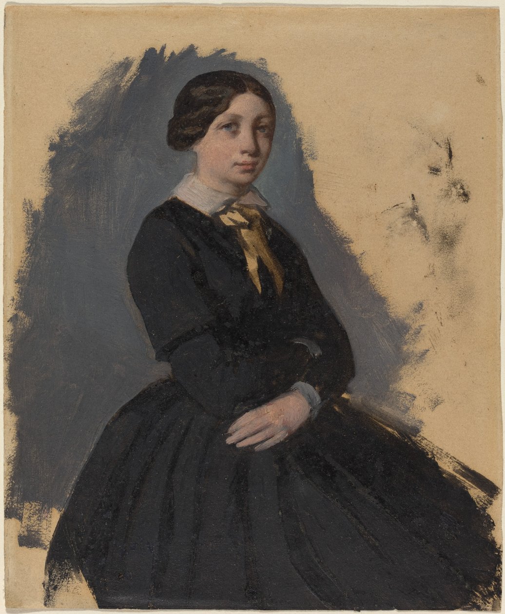 Młoda kobieta w czerni autorstwa Edgar Degas