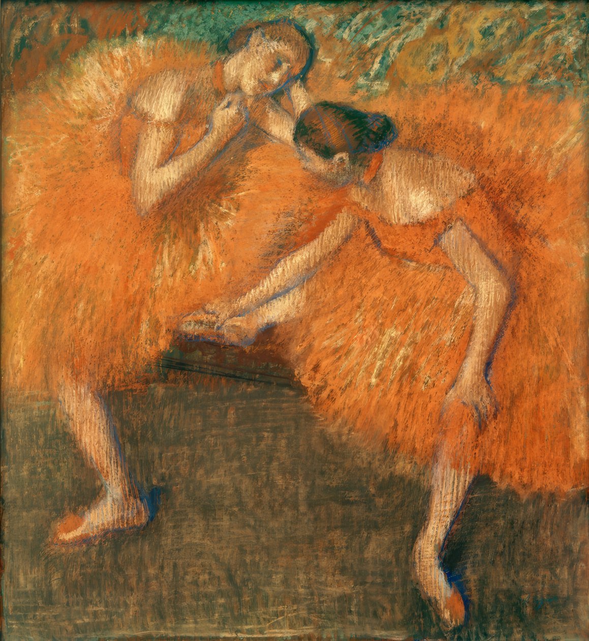 Dwie tancerki autorstwa Edgar Degas