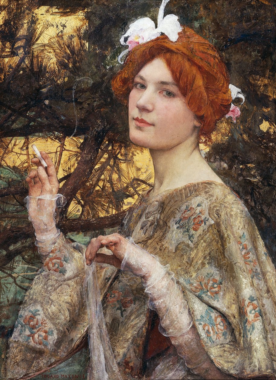 Dama z orchideą autorstwa Edgar Maxence