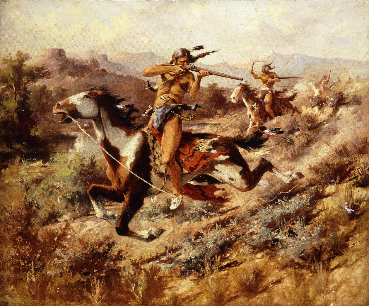 Pościg, autorstwa Edgar Samuel Paxson