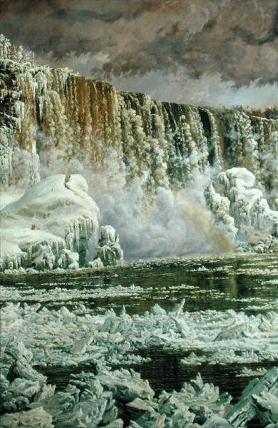 Wodospad Niagara zimą autorstwa Edgar Spier Cameron