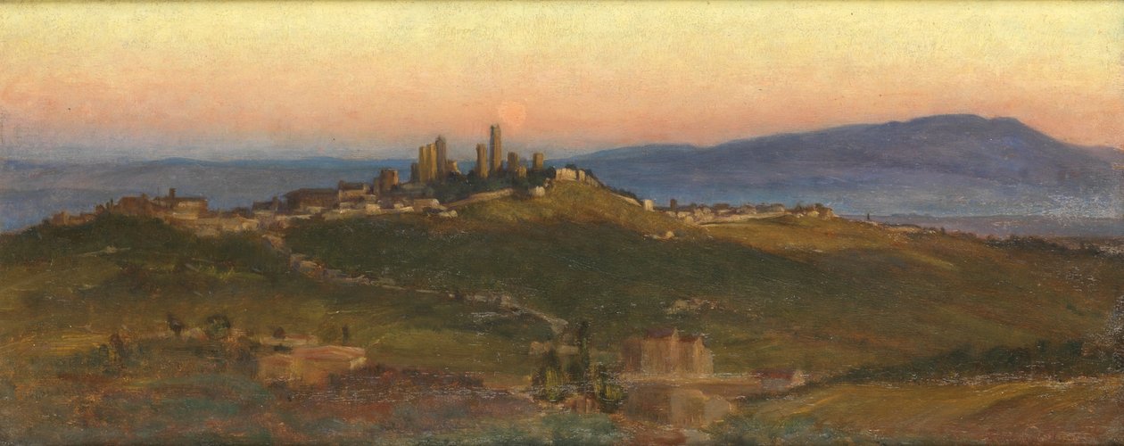 San Gimignano, 1898 r. autorstwa Edith Ridley Corbet