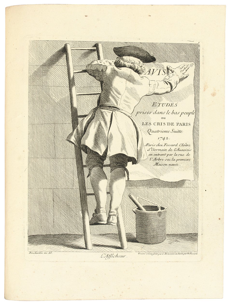 Plakat, ok. 1737-1746 autorstwa Edmé Bouchardon