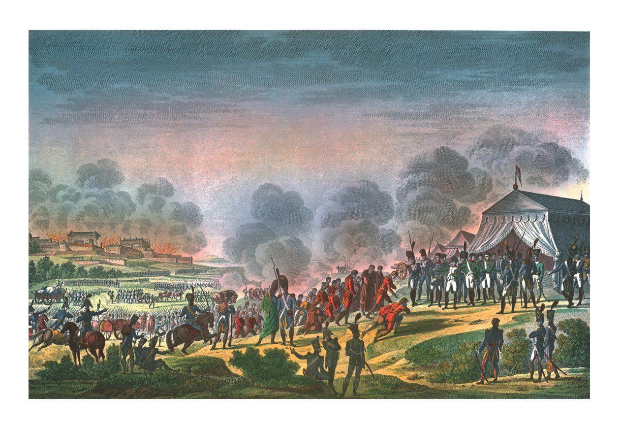 Bombardowanie Madrytu, 4 grudnia 1808, ok. 1850. autorstwa Edme Bovinet