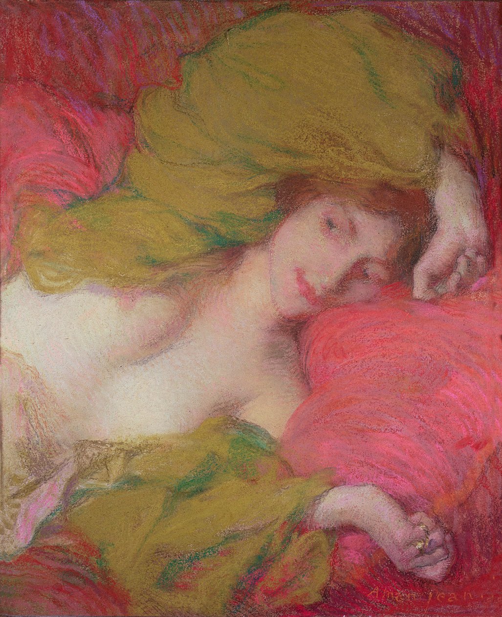 Farniente (pastel na papierze) autorstwa Edmond François Aman Jean