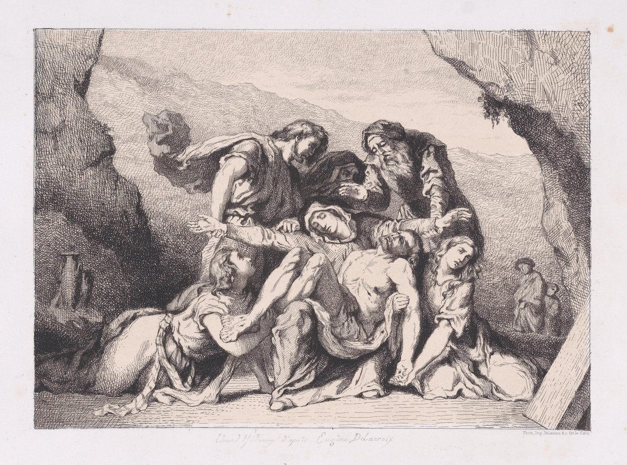 Pieta, 1852., 1852. autorstwa Edmond Hédouin