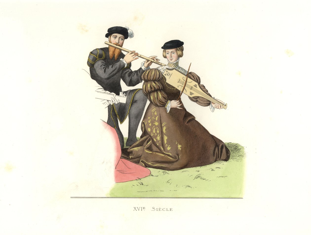 Pan i kobieta, Anglia autorstwa Edmond Lechevallier Chevignard