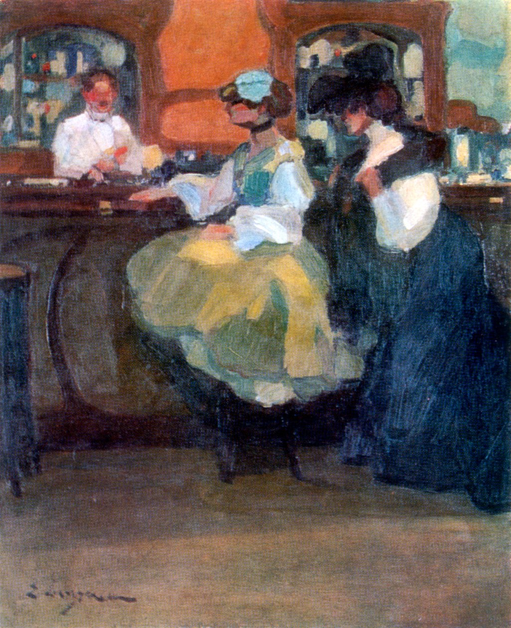 Bar Tabarina, ok. 1905 r. autorstwa Edmond Lempereur