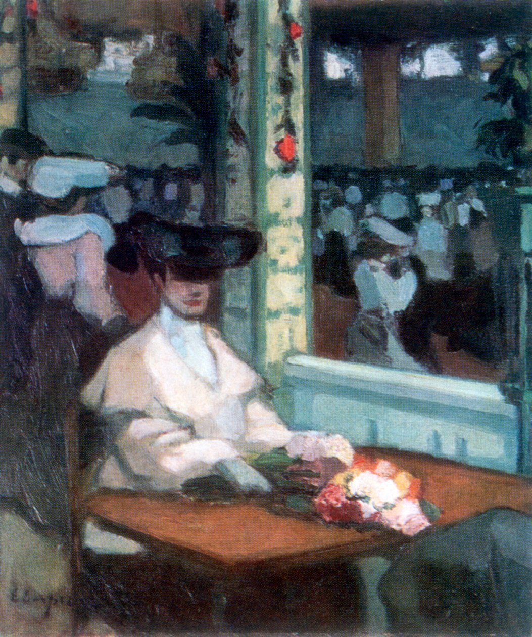 Oczekiwanie, Moulin de la Galette, 1905. autorstwa Edmond Lempereur