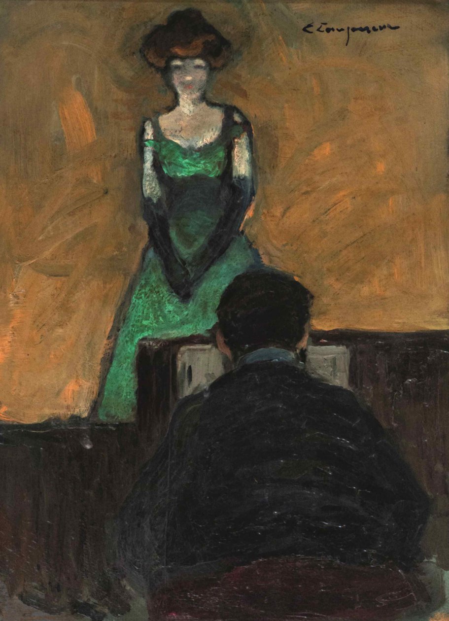 Yvette Guilbert, ok. 1895-1900. autorstwa Edmond Lempereur