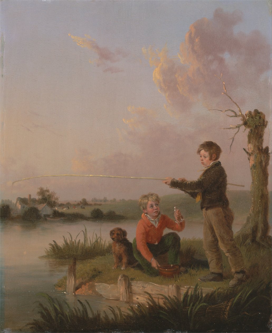 Młodzi wędkarze autorstwa Edmund Bristow