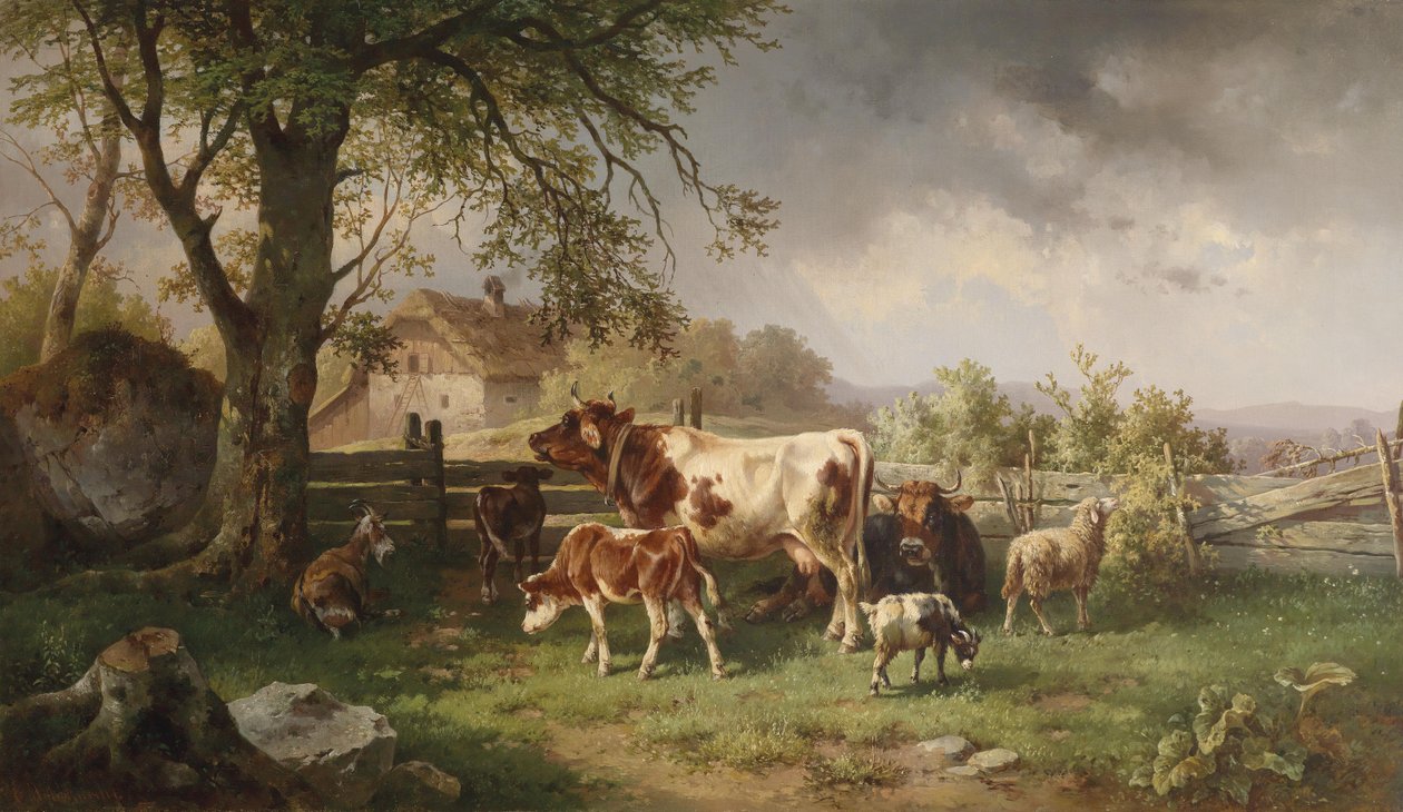 Sielanka na farmie autorstwa Edmund Mahlknecht