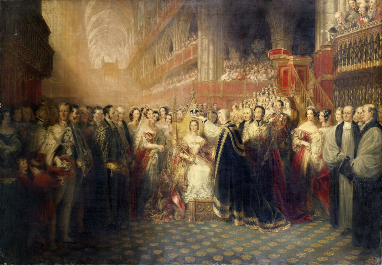 Koronacja królowej Wiktorii, 1838 r. autorstwa Edmund Thomas Parris