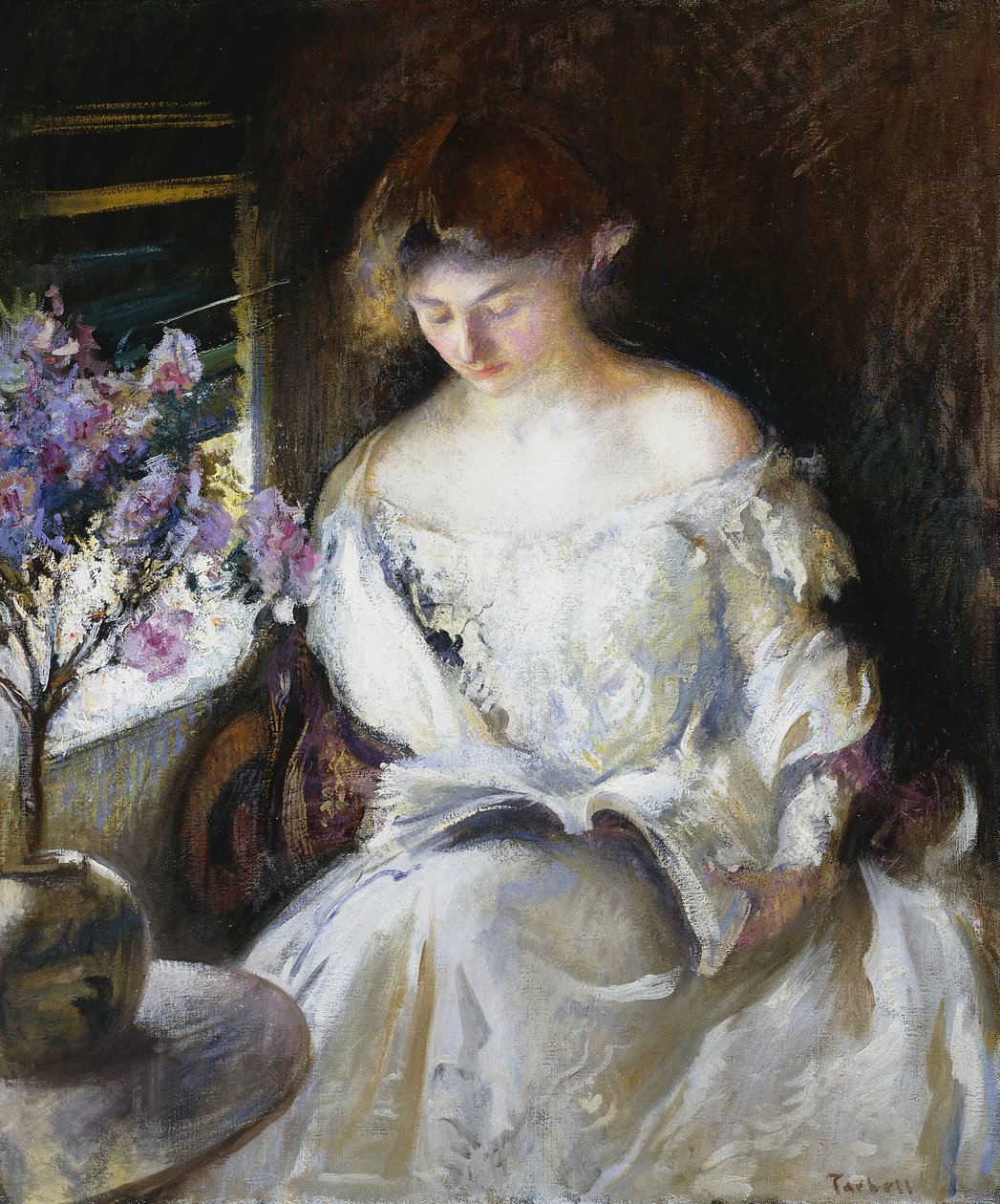 Dziewczyna czytająca autorstwa Edmund Charles Tarbell