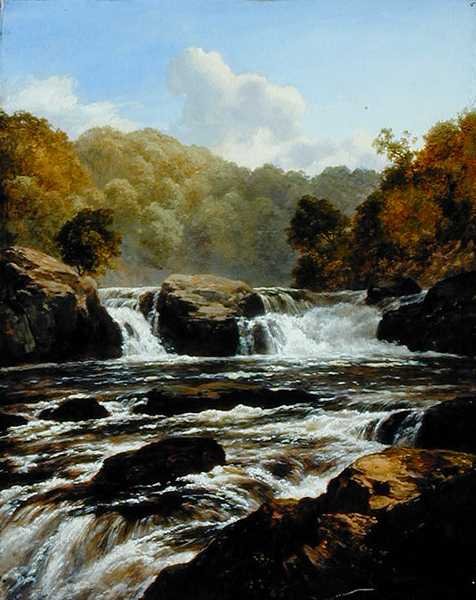 Falls on the Clyde, Bonnington Lynn autorstwa Edmund Gill