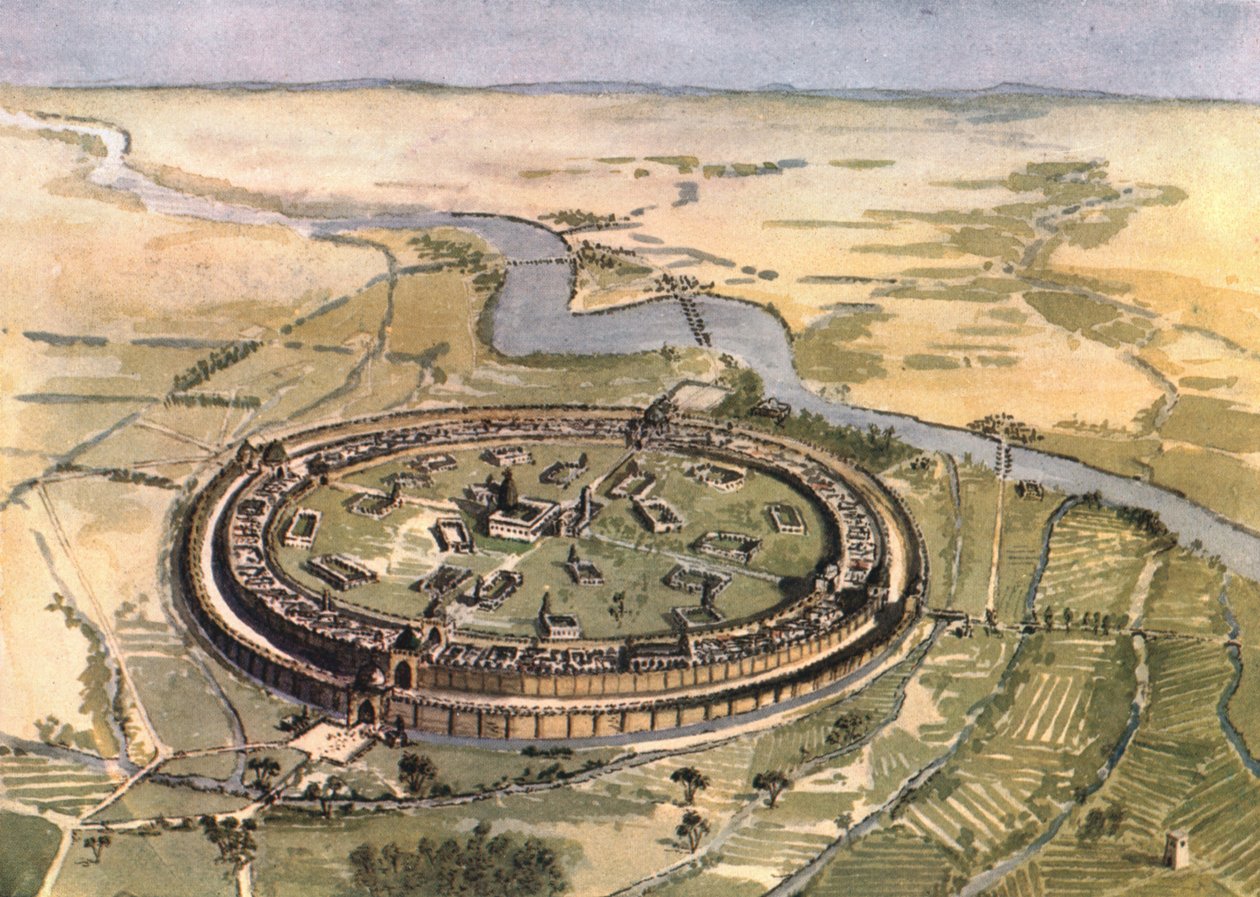 „Bagdad w czasach Mansuru”, 1915. autorstwa Edmund Sandars