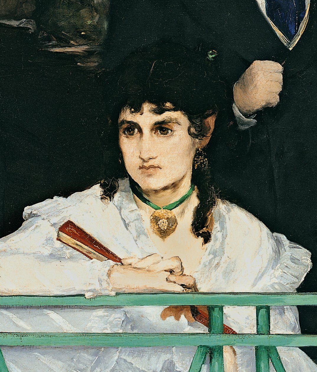 Balkon, 1868-9 olej na płótnie, fragment z 967 autorstwa Édouard Manet