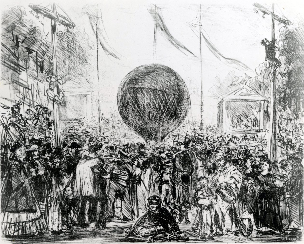 Balon, 1862 autorstwa Édouard Manet