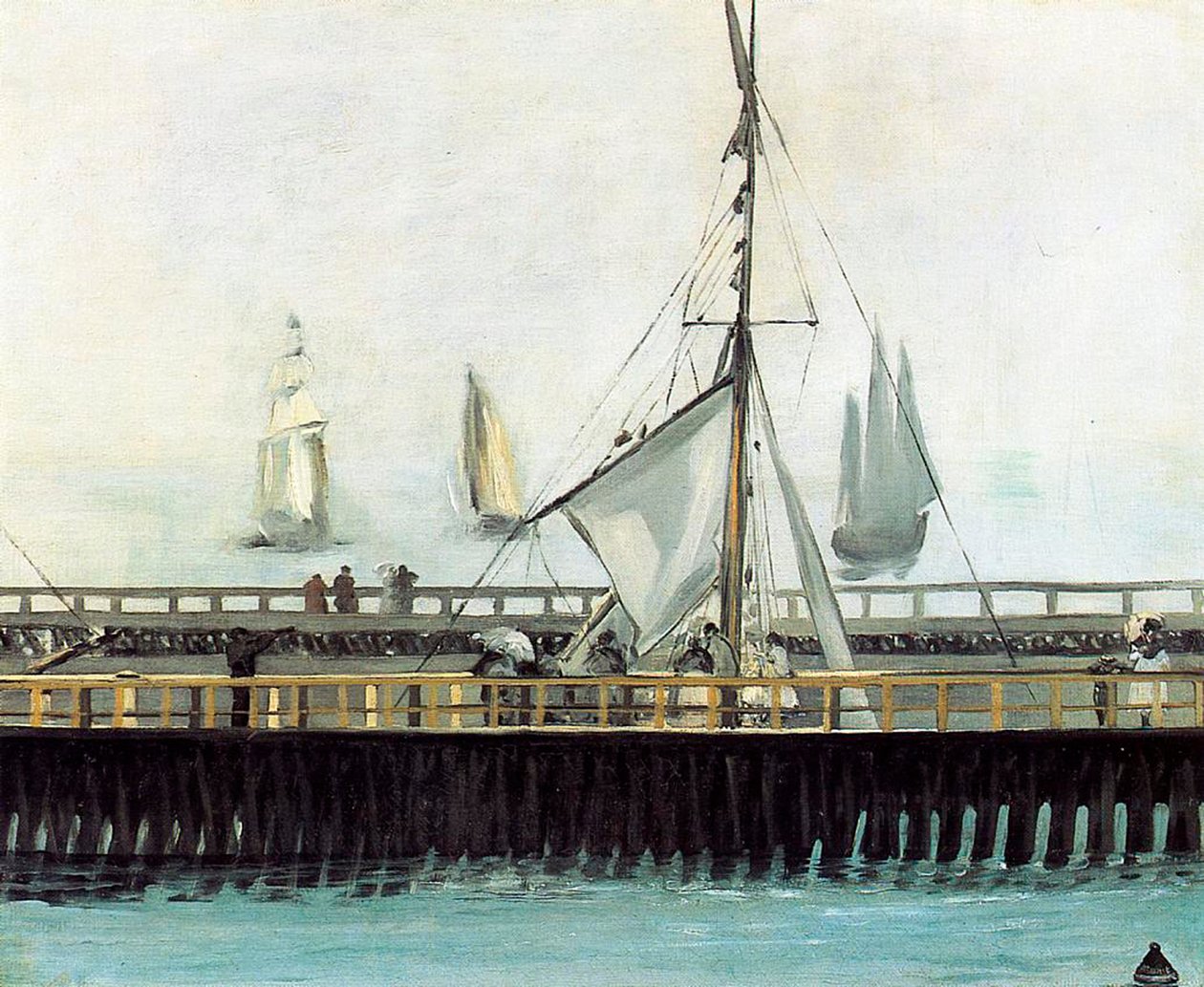 Molo w Boulogne, 1869 autorstwa Édouard Manet