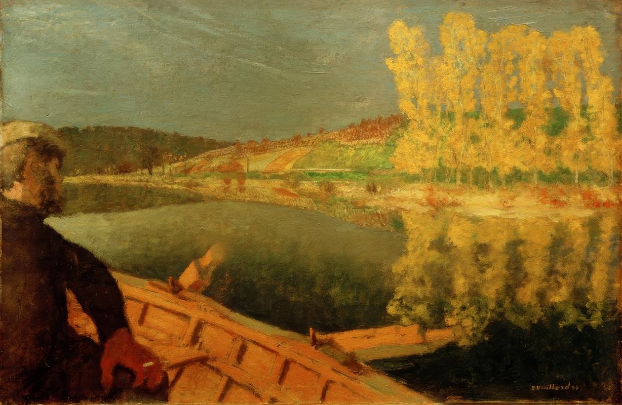 Przez łódź autorstwa Edouard Vuillard