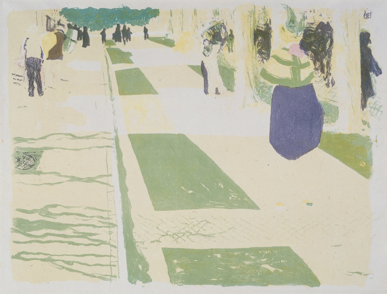 Aleja, 1899 autorstwa Edouard Vuillard