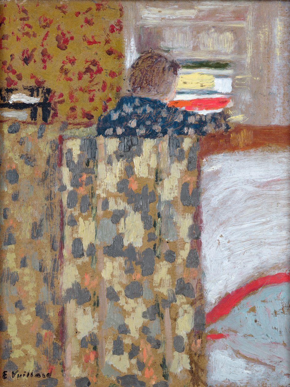 Szafka na bieliznę, ok. 1893-95 (olej na kartonie) autorstwa Edouard Vuillard