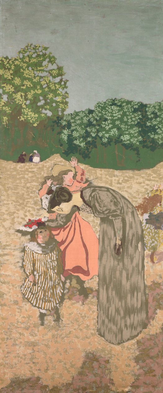 Ogrody publiczne: przesłuchanie, 1894 (tempera na płótnie) autorstwa Edouard Vuillard