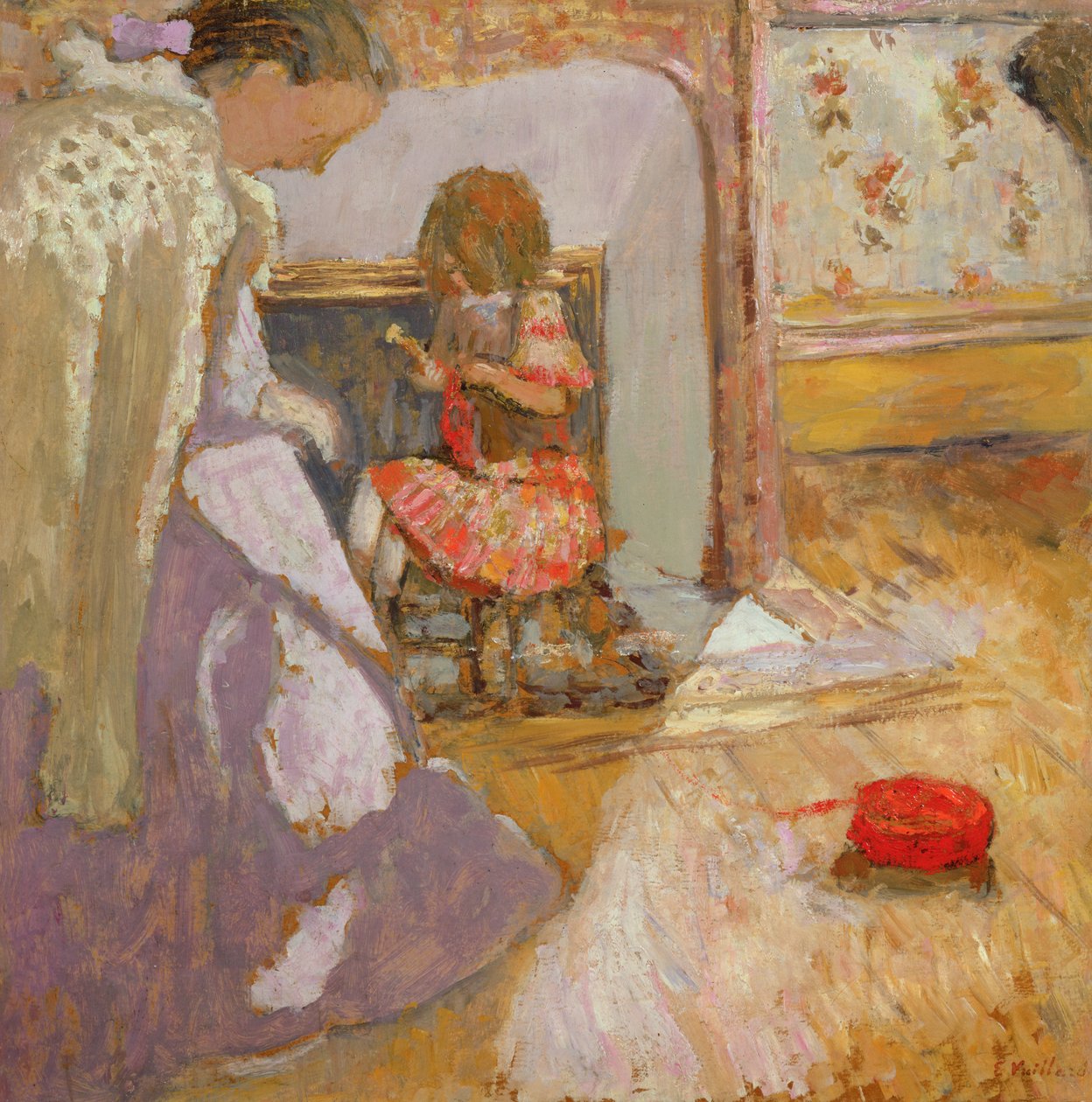 Czerwony kłębek wełny, ok. 1903-05 autorstwa Edouard Vuillard