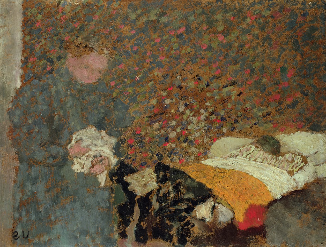Chore dziecko, ok. 1892 r. autorstwa Edouard Vuillard