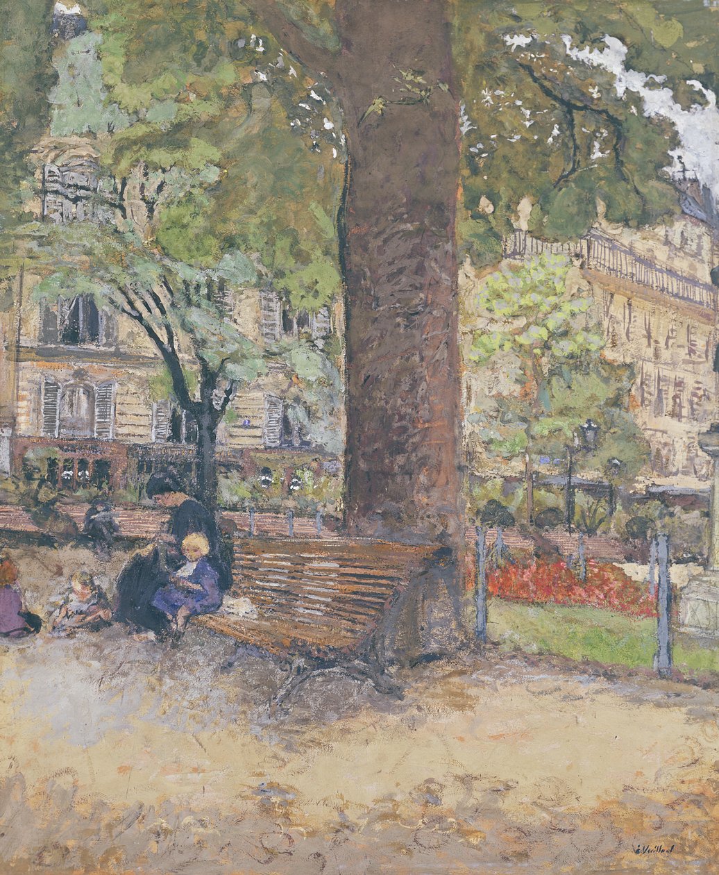Plac w Vintimille, ok. 1925 (tempera na papierze) autorstwa Edouard Vuillard