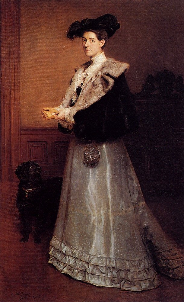 Portret damy autorstwa Edouard de Jans
