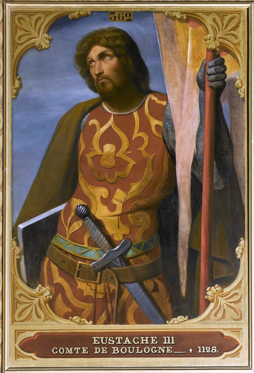 Eustachy III, hrabia Boulogne, 1844. autorstwa Édouard Alexandre Odier