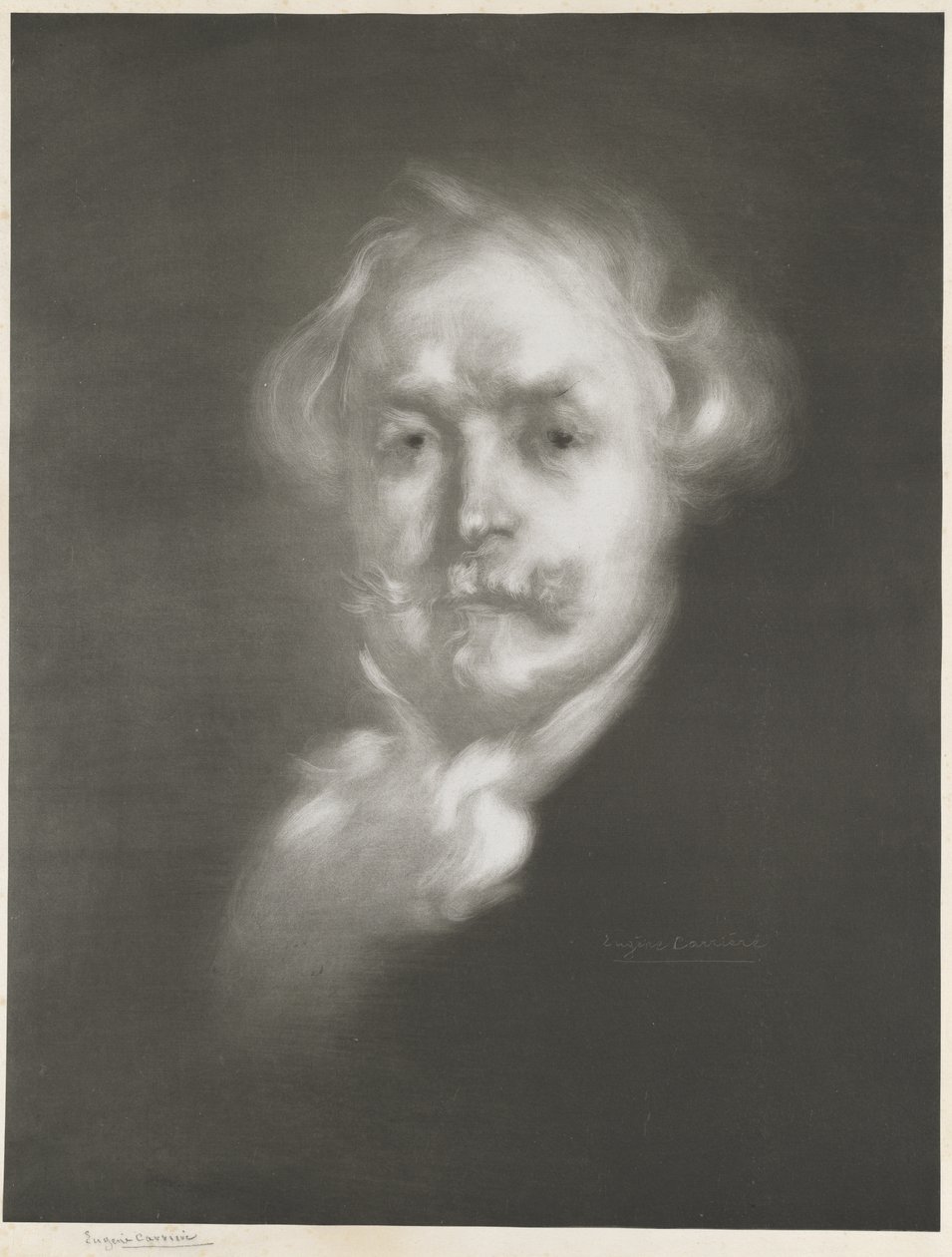 Edmond de Goncourt autorstwa Édouard Baldus